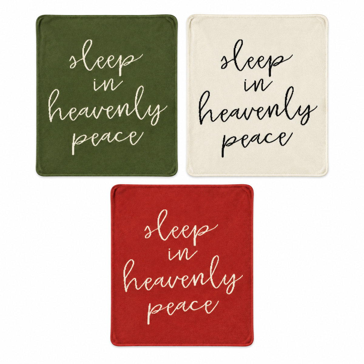 Sleep in Heavenly Peace Recycled Cotton Throw Blanket — all color options, each sold separately