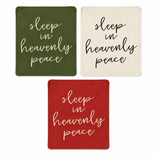 Sleep in Heavenly Peace Recycled Cotton Throw Blanket — all color options, each sold separately