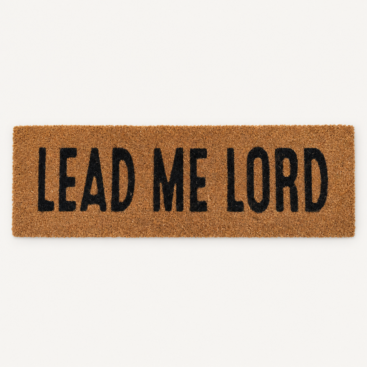 Lead Me Lord XL doormat design, available as an opened showroom sample.