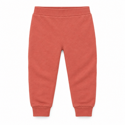 Organic Cozy Pants in aragon, standalone front studio view on white.