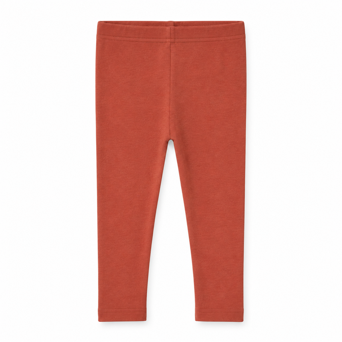 Organic Baby + Kids Leggings in aragon, front studio view on white.
