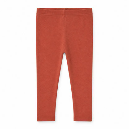 Organic Baby + Kids Leggings in aragon, front studio view on white.