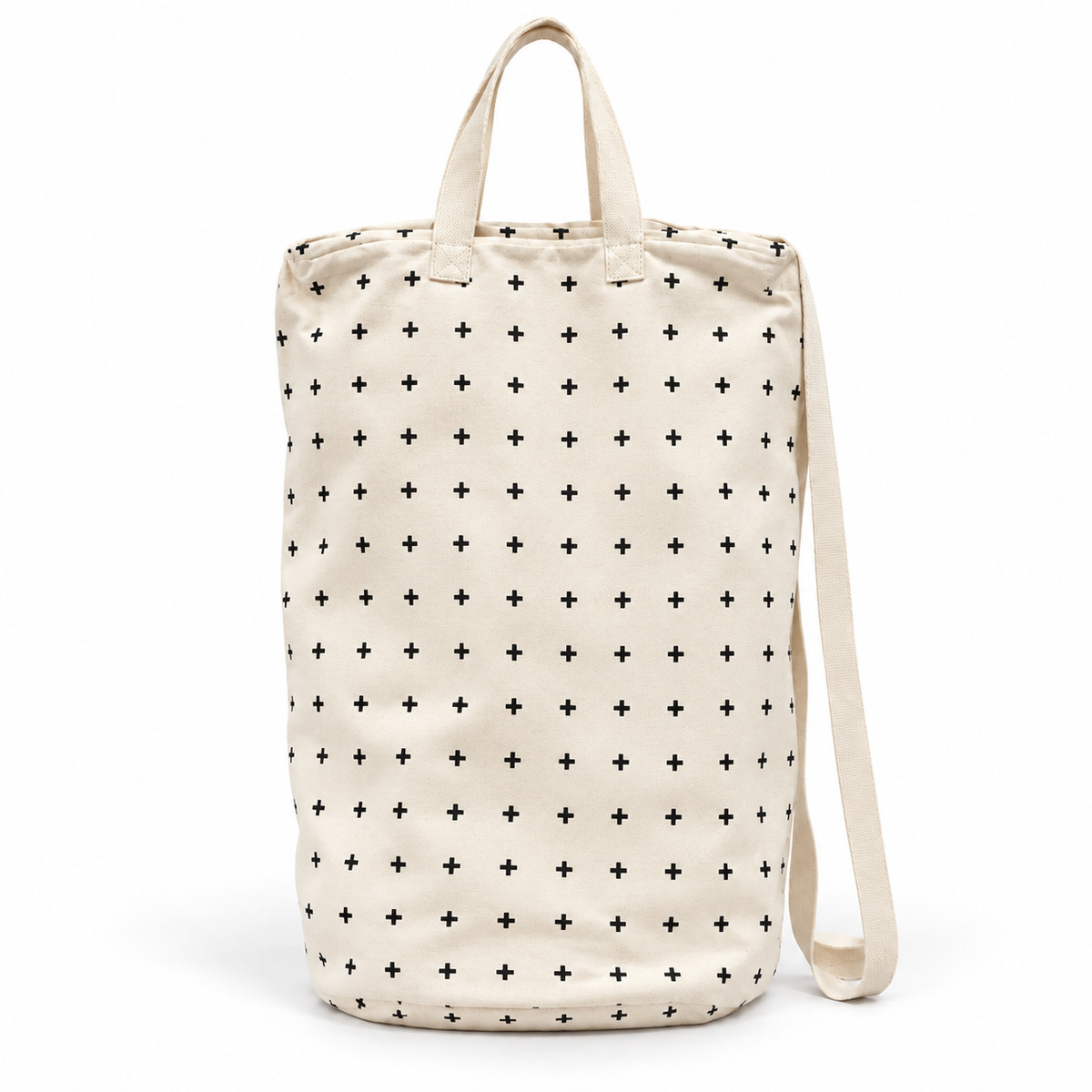 mini swiss cross canvas bag on white