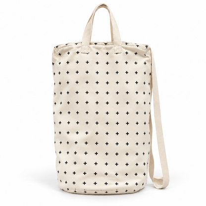 mini swiss cross canvas bag on white