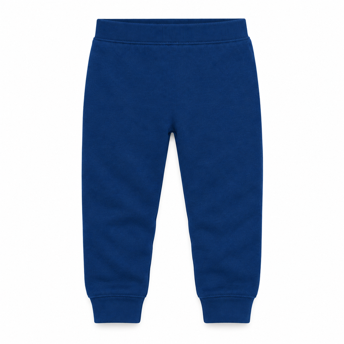 Organic Cozy Pants in navy peony, standalone front studio view on white.