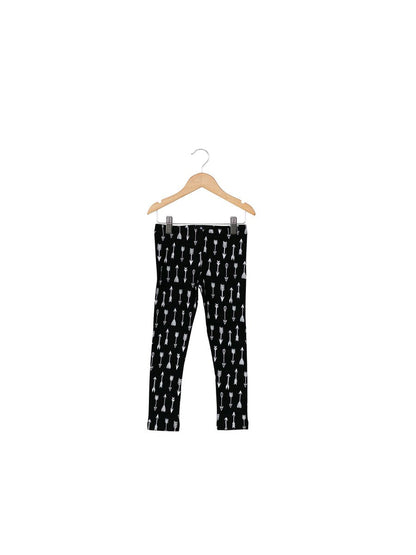 Modern Burlap signature print organic leggings for babies toddlers and kids