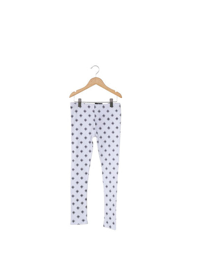Modern Burlap organic cotton leggings for kids styled with coordinating black and white apparel