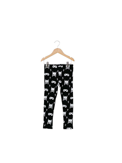 Modern Burlap signature print leggings for babies toddlers and kids in organic cotton