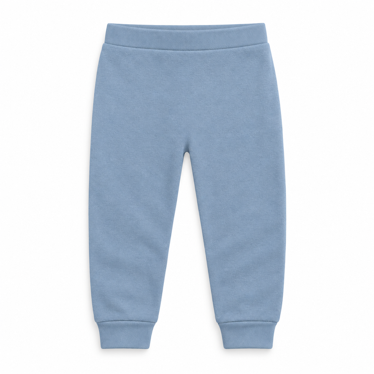 Organic Cozy Pants in tradewinds, standalone front studio view on white.