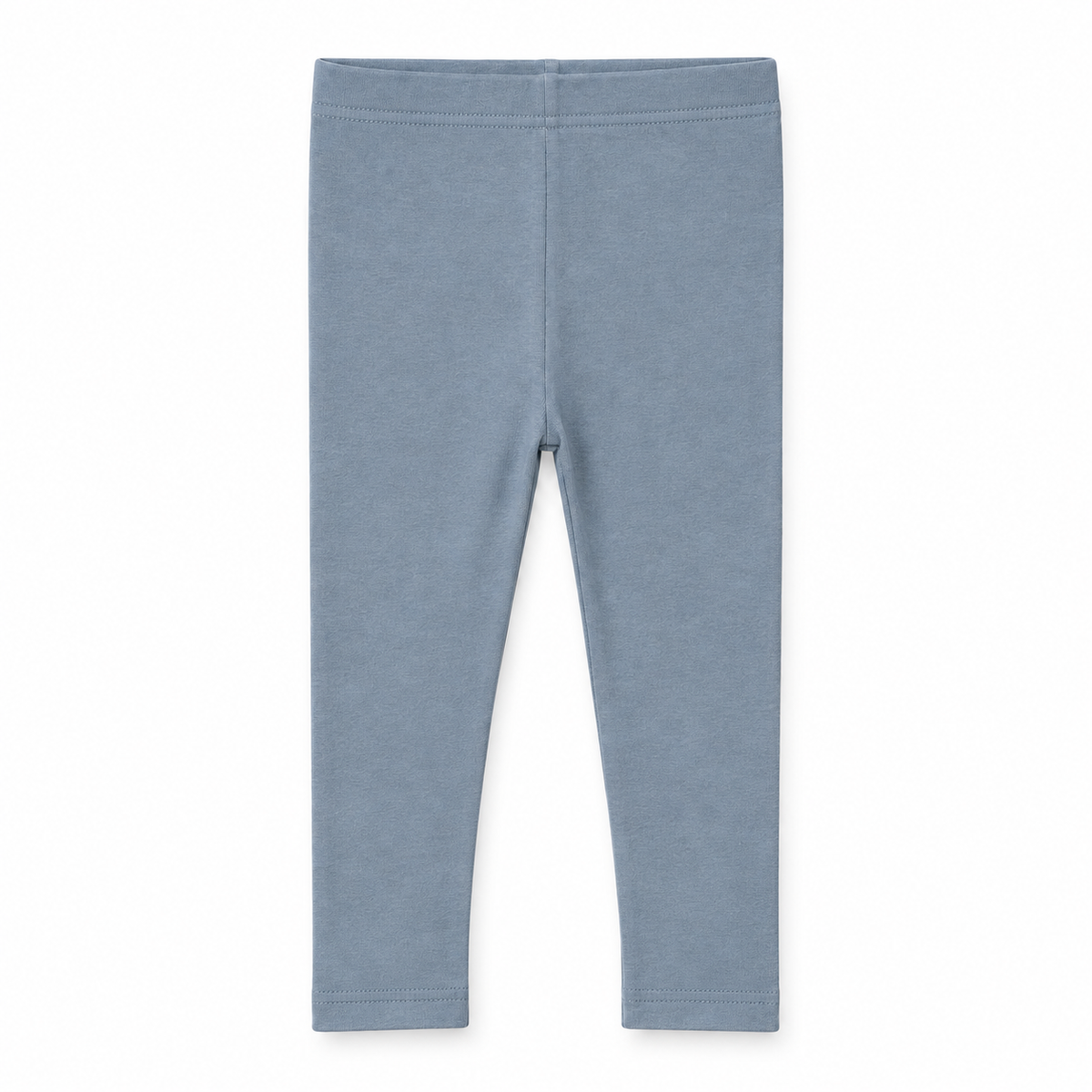 Organic Baby + Kids Leggings in tradewinds, front studio view on white.