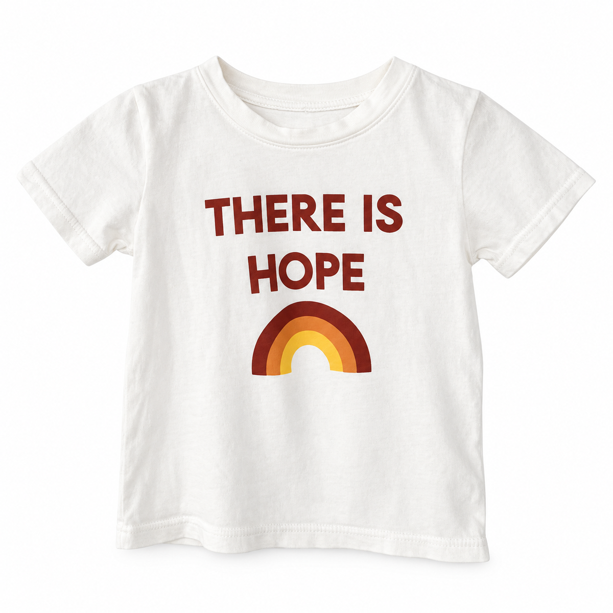 There Is Hope Organic Kids Tee, studio product photo on white.