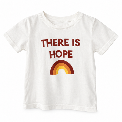 There Is Hope Organic Kids Tee, studio product photo on white.