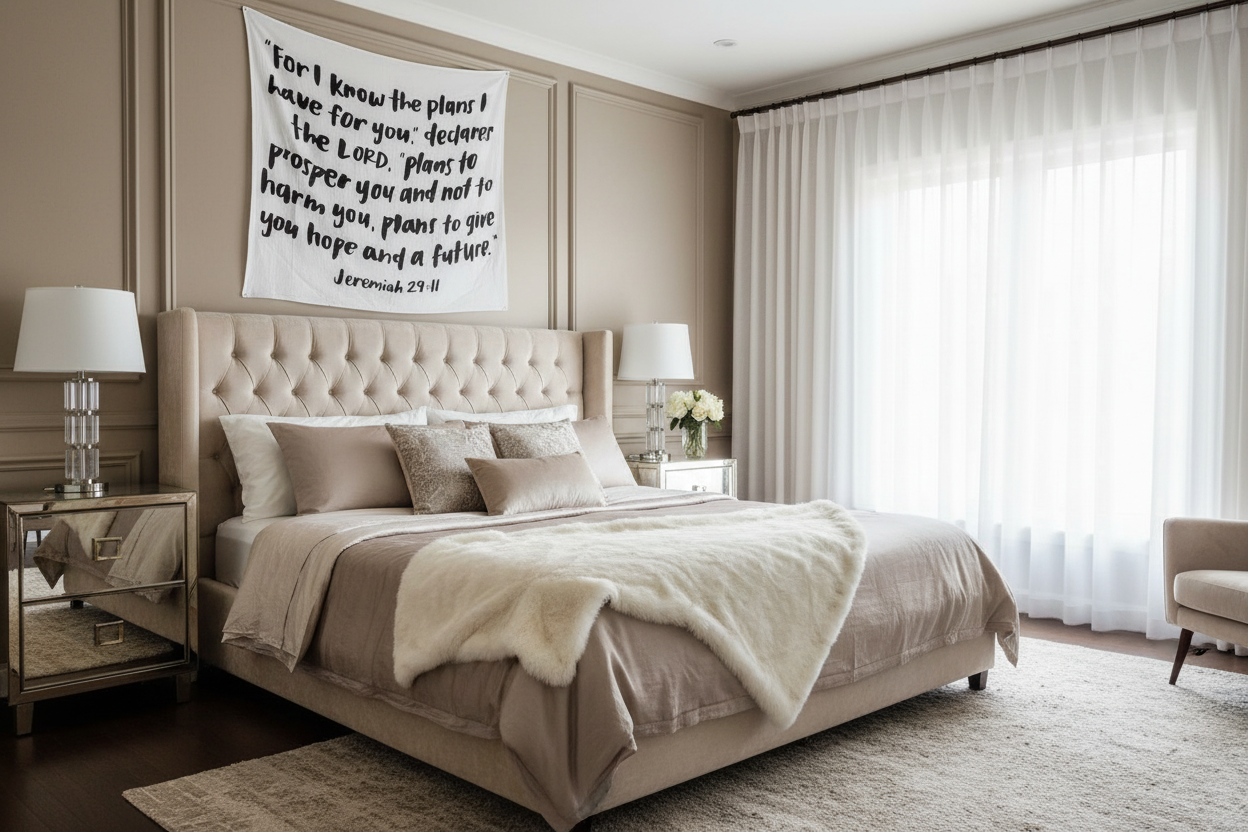 Jeremiah 29:11 Scripture swaddle and wall art by Modern Burlap