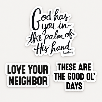 Encouragement Stickers | Choose Your Message | Modern Burlap — options sold individually