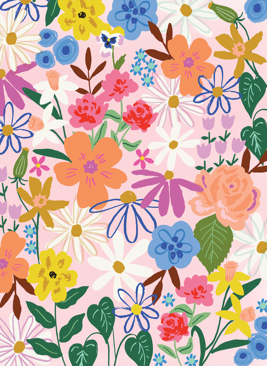 Oopsie Daisy puzzle full floral artwork preview