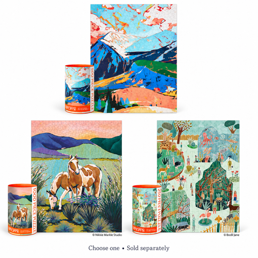 Art Jigsaw Puzzle | Choose Your Design + Piece Count | WerkShoppe — all choices shown, each sold separately