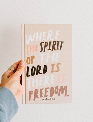 
                  
                    Load image into Gallery viewer, Jenessa Wait - Hardcover Journal: Where the Spirit of the Lord is
                  
                