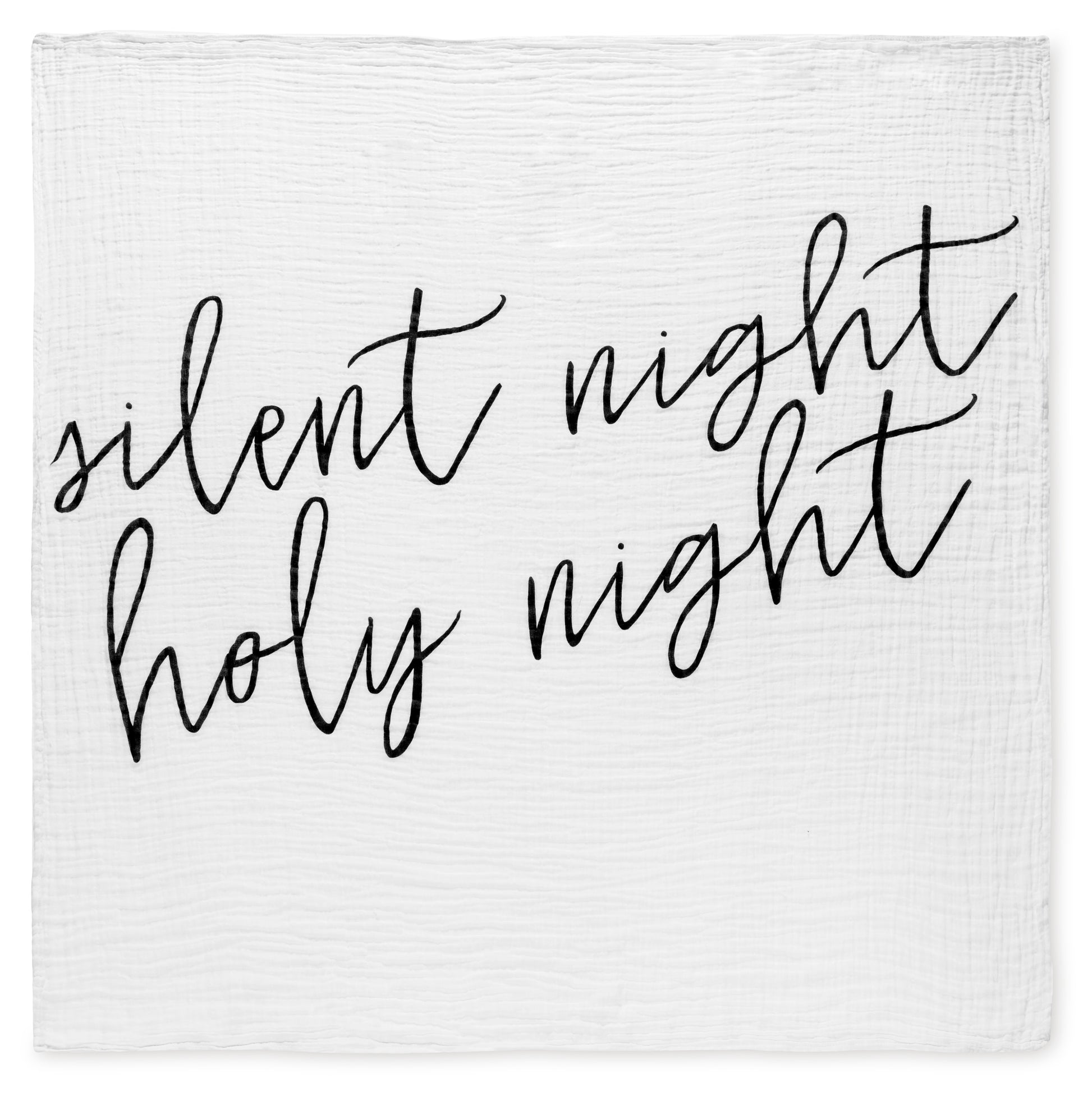 Silent Night Holy Night Scripture swaddle by Modern Burlap