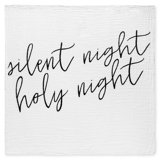 Silent Night Holy Night Scripture swaddle by Modern Burlap