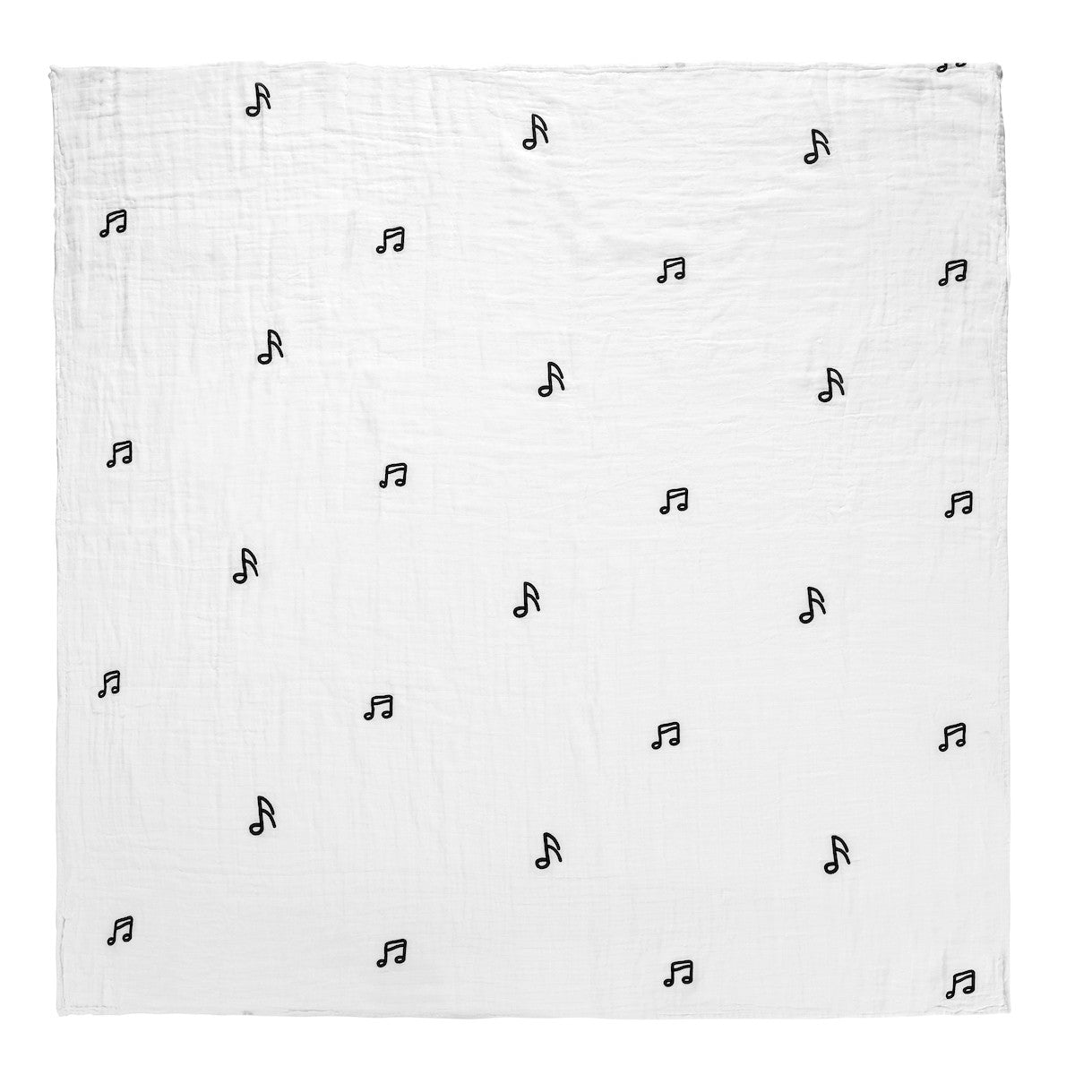 Music Notes Organic Swaddle | GOTS Certified Organic Cotton Muslin