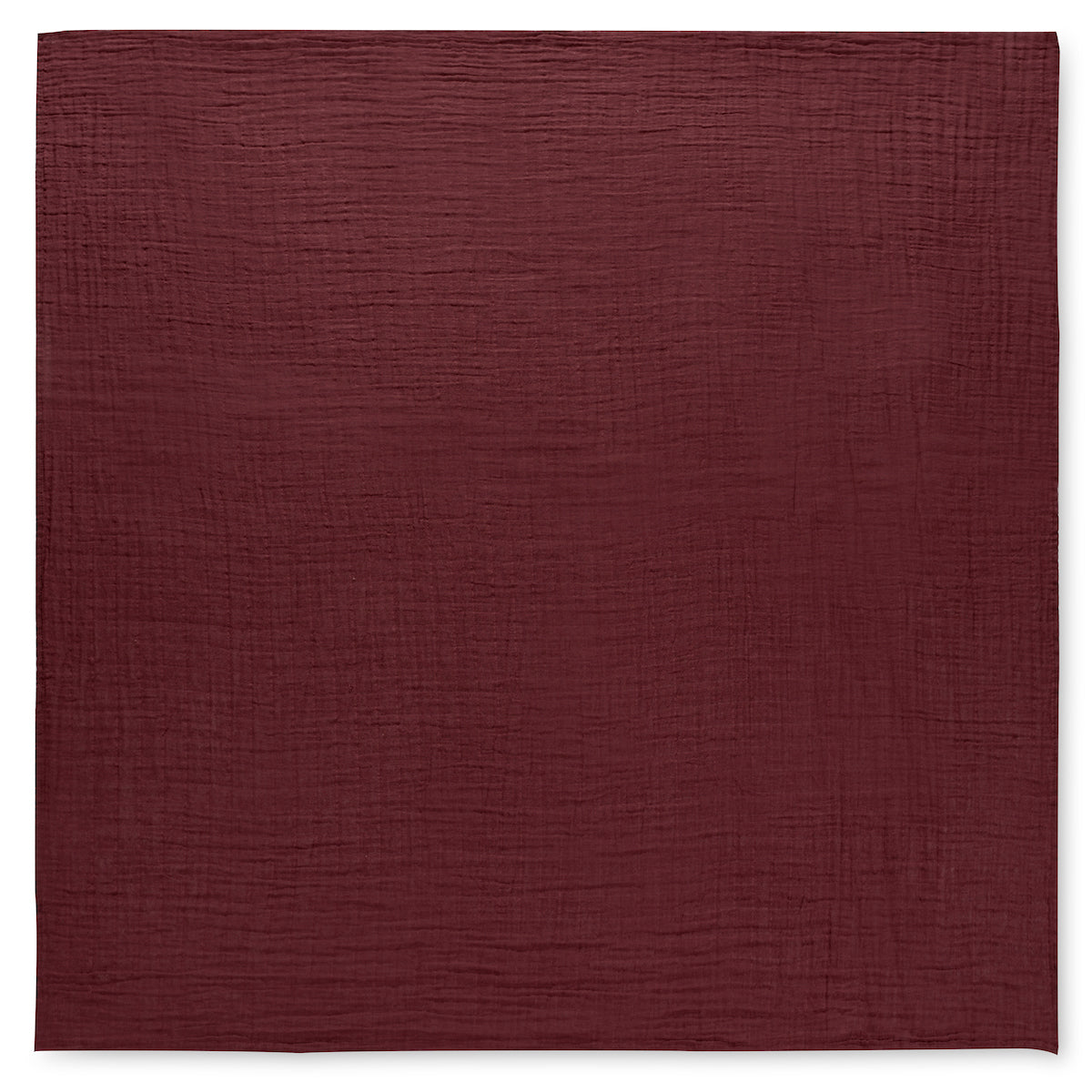 Maroon Organic Swaddle | GOTS Certified Organic Cotton Muslin