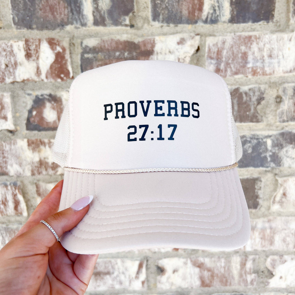 Proverbs 27:17 trucker hat