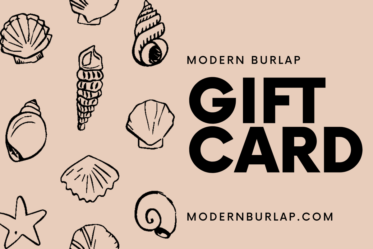 Modern Burlap Gift Card