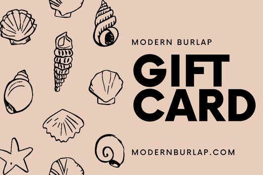 Modern Burlap Gift Card