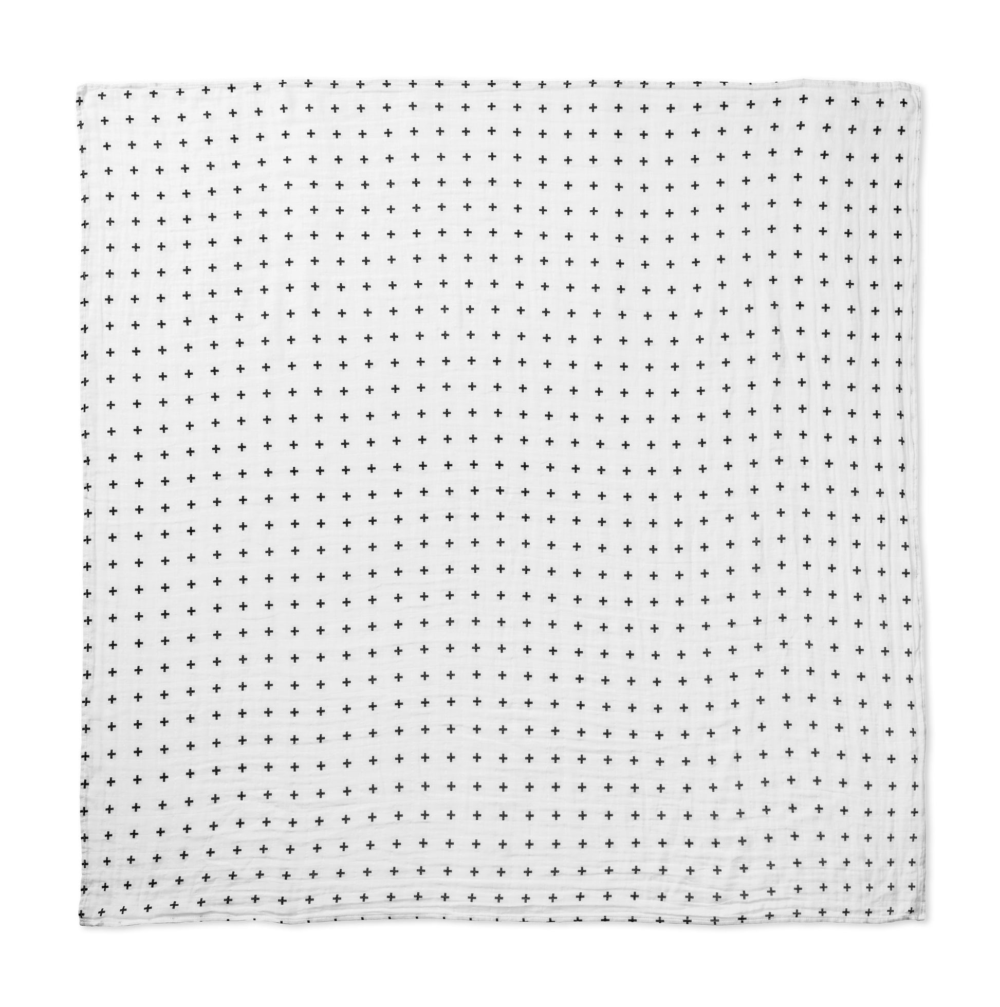 Swiss Cross organic cotton muslin swaddle by Modern Burlap