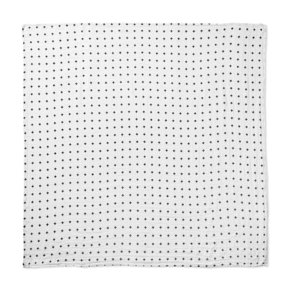 Swiss Cross organic cotton muslin swaddle by Modern Burlap