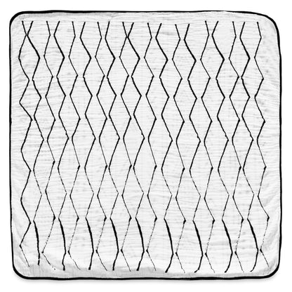 Mud Cloth and Moroccan reversible organic muslin quilt by Modern Burlap