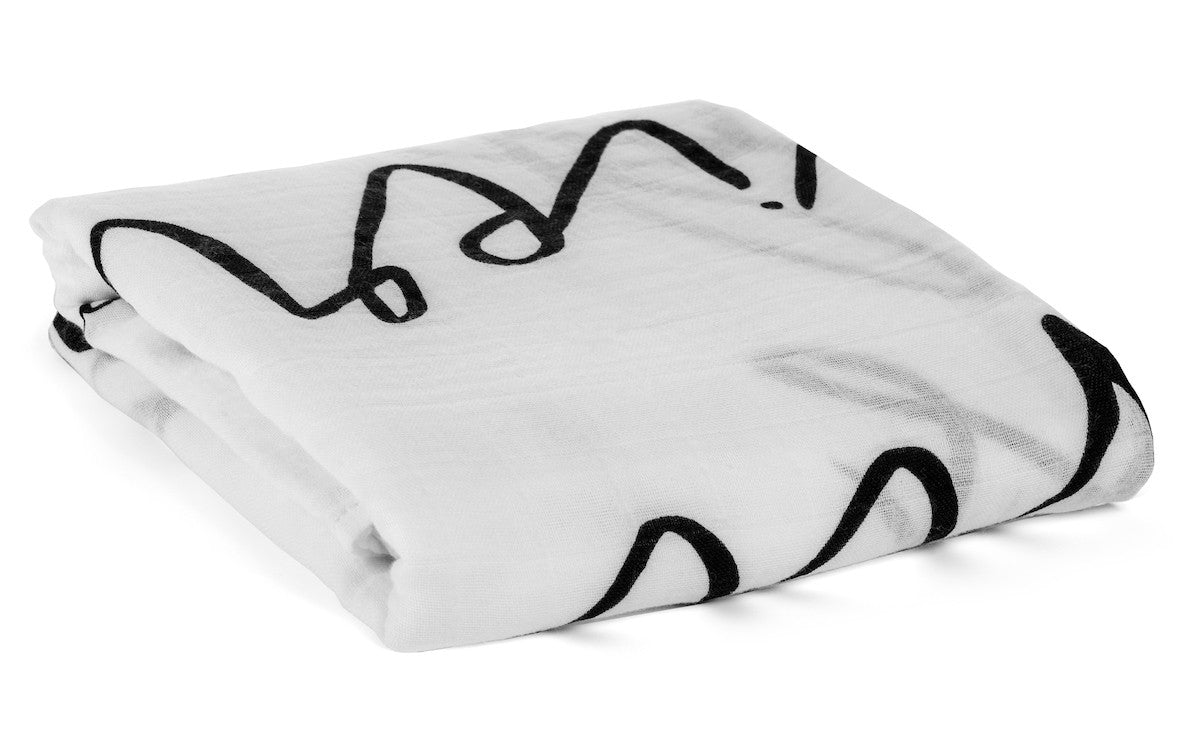 Though She Be But Little organic cotton muslin swaddle by Modern Burlap