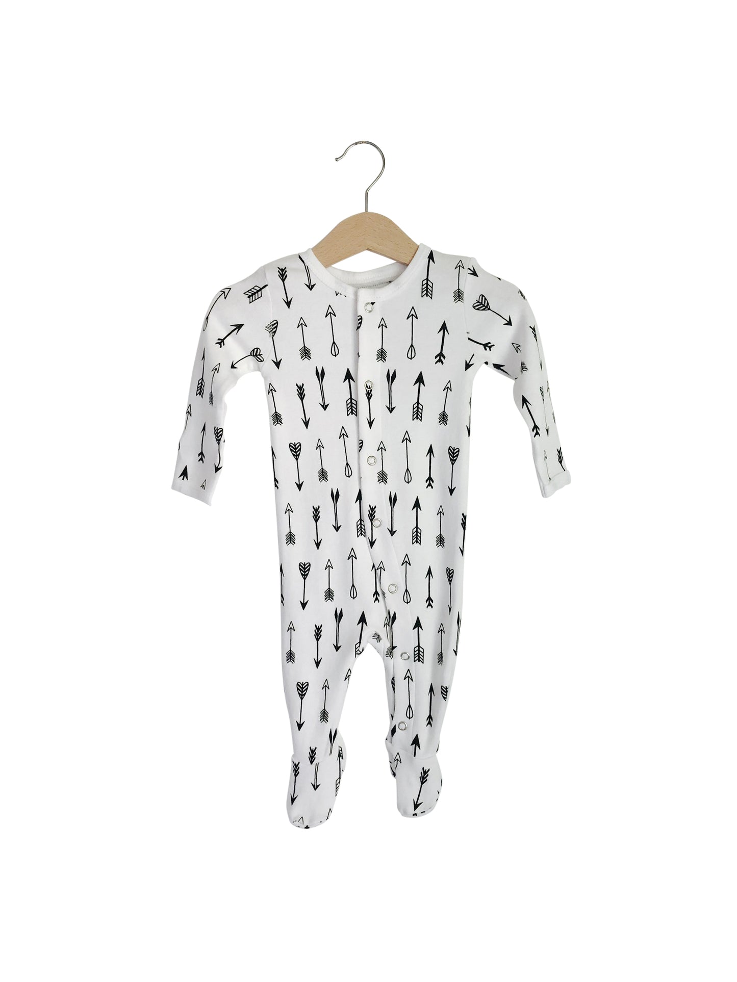 Organic Button Footie | GOTS Certified Organic Cotton | Signature Prints