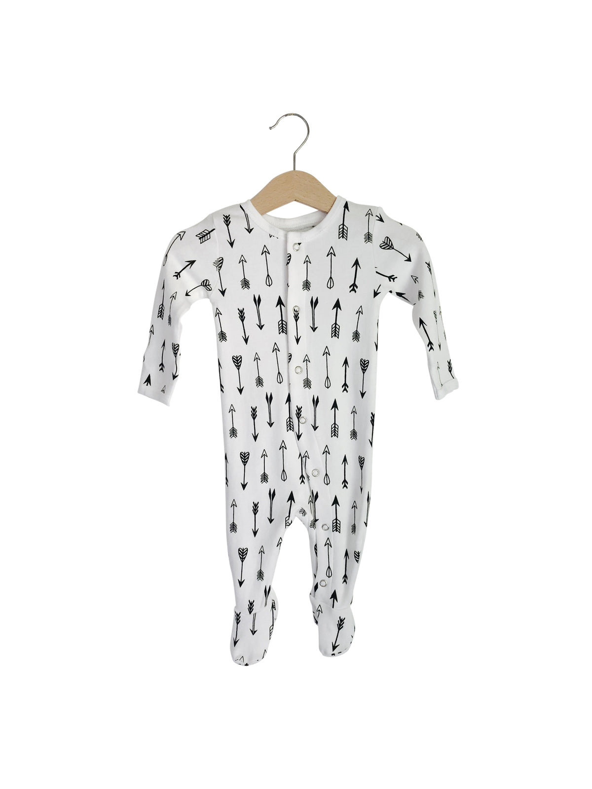 Organic Button Footie | GOTS Certified Organic Cotton | Signature Prints