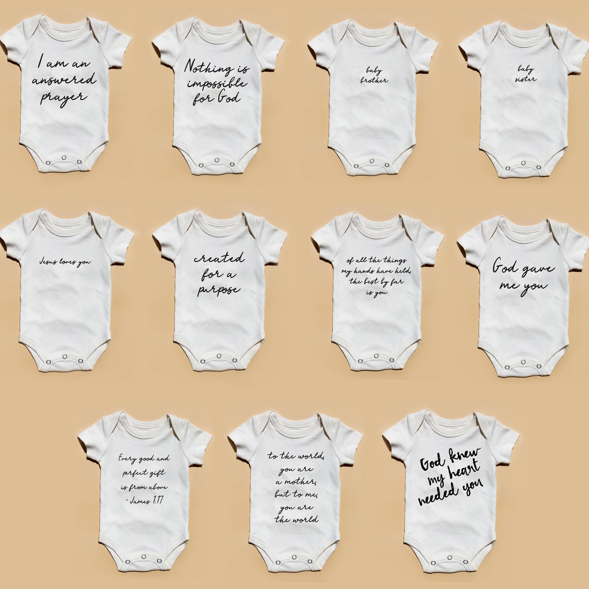 GOTS Certified Organic Cotton Bodysuit - Inspirational