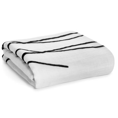 Folded All Is Calm All Is Bright Organic Swaddle.