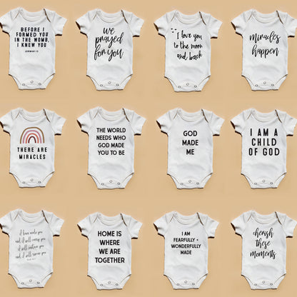 GOTS Certified Organic Cotton Bodysuit - Inspirational