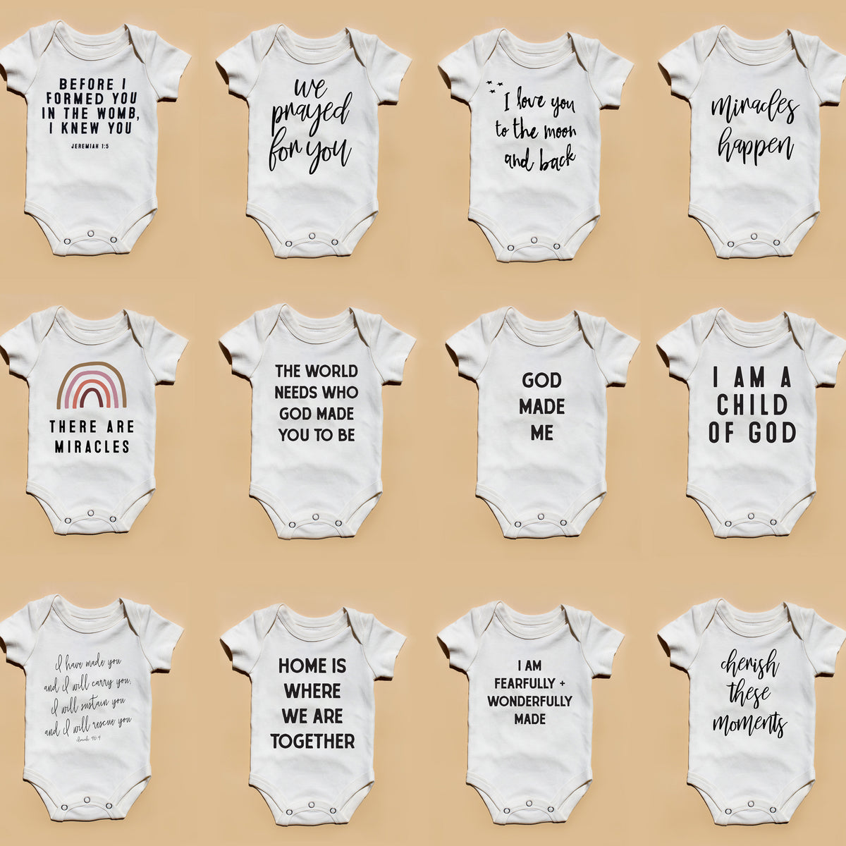 GOTS Certified Organic Cotton Bodysuit - Scripture, product image 2