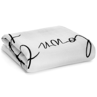 Now I Lay Me Down to Sleep Prayer Swaddle + Wall Art | GOTS Certified Organic Cotton Muslin