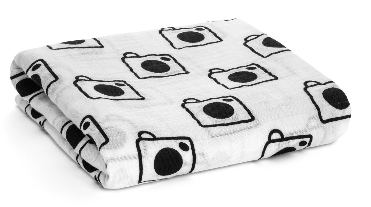 Folded Camera Organic Swaddle.