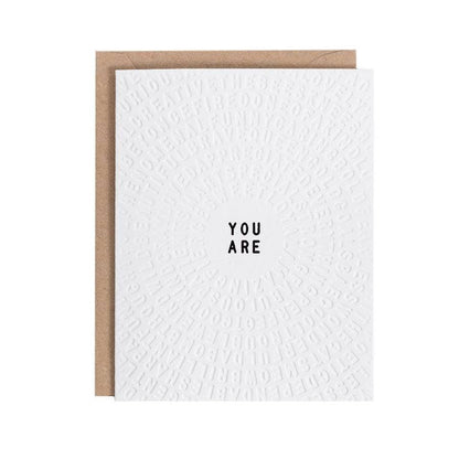 Letterfolk - You Are Color-in Greeting Card (Set of 3)