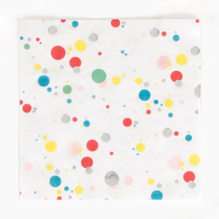Fine Little Day - 16 Paper Napkins Foil Multicolour Bubbles