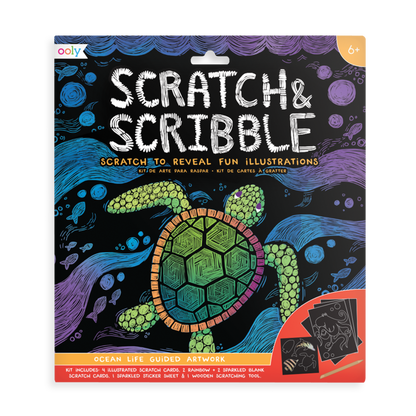 OOLY - Scratch and Scribble Art Kit: Ocean Life