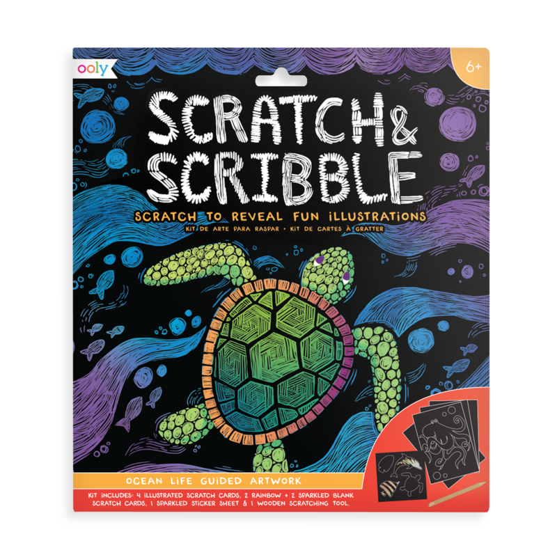 OOLY - Scratch and Scribble Art Kit: Ocean Life