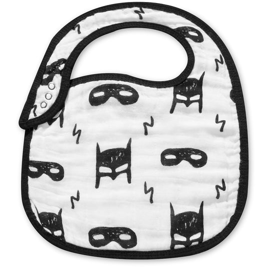 Hero Struck organic muslin bib by Modern Burlap