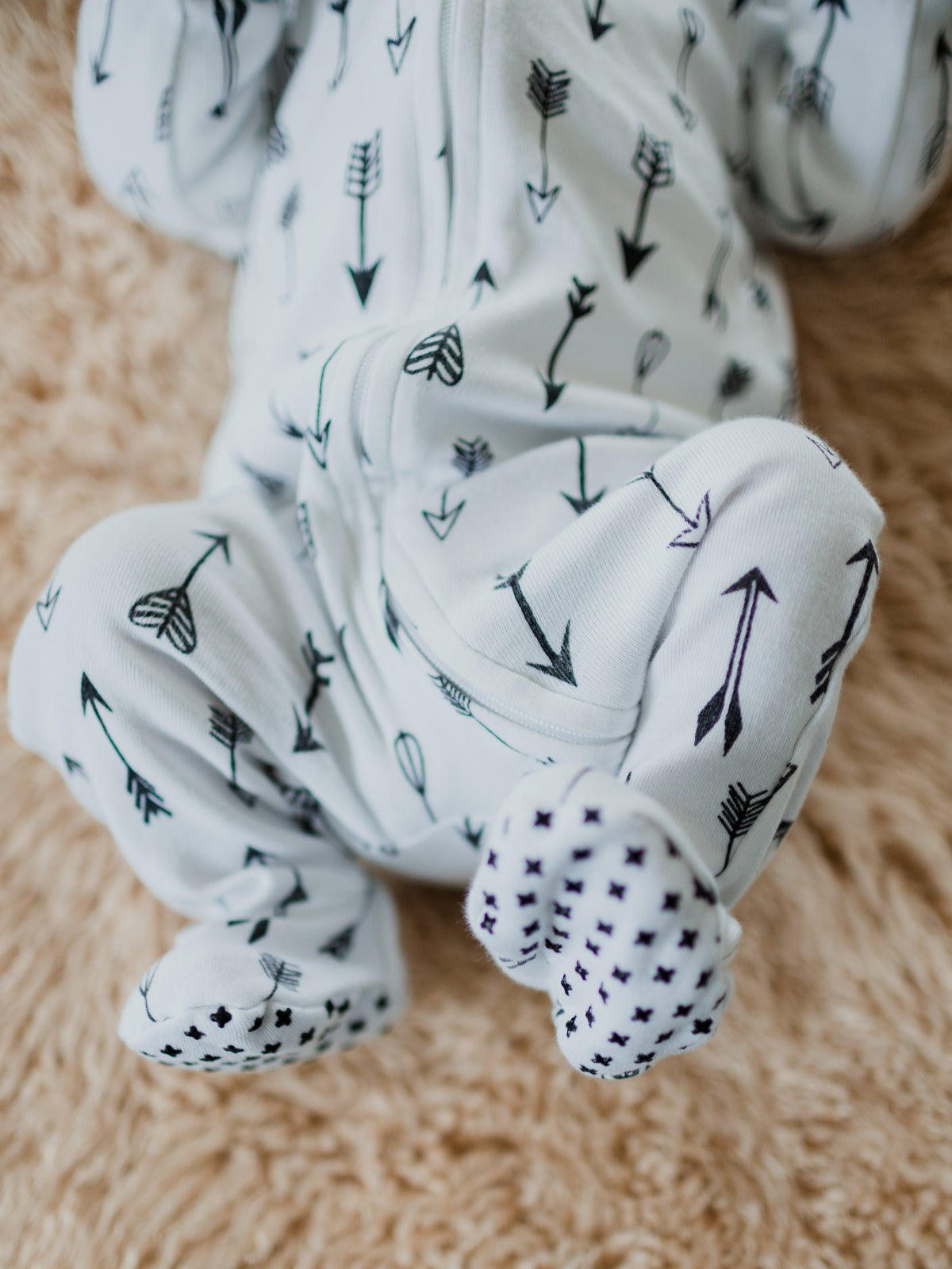 Organic Zip Footie | GOTS Certified Organic Cotton | Signature Prints