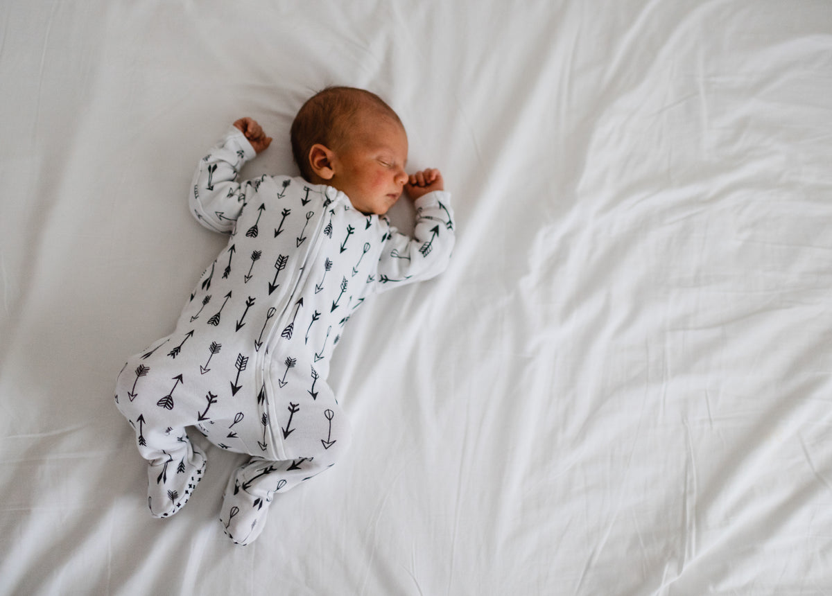 Organic Zip Footie | GOTS Certified Organic Cotton | Signature Prints