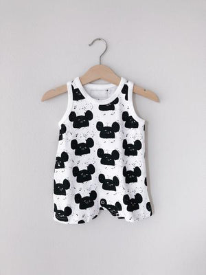 
                  
                    Load image into Gallery viewer, Organic Tank Romper -  Prints
                  
                