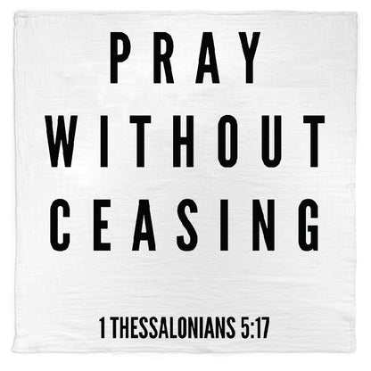 1 Thessalonians 5:17 Scripture swaddle and wall art by Modern Burlap