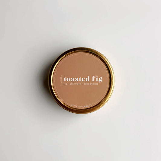North + 29 Candle Co. - Toasted Fig Travel Candle